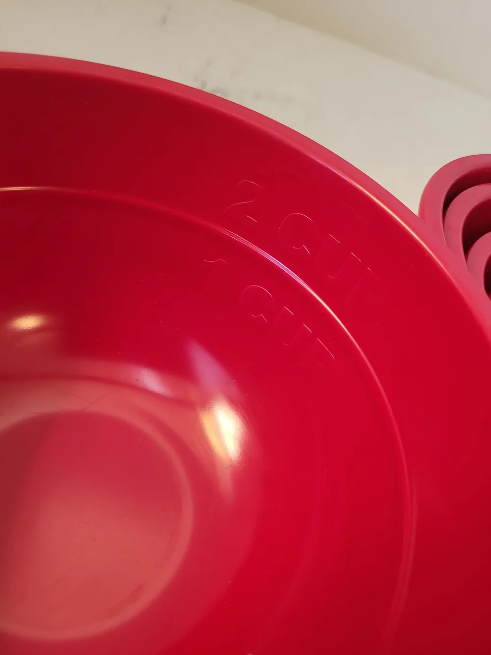 5pc Red Melamine Nesting Measuring Cup Set 1/8-2 Cup